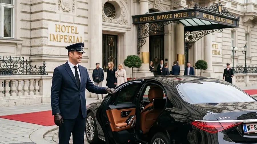 Chauffeur service vs taxi and ride-hailing in Vienna Austria