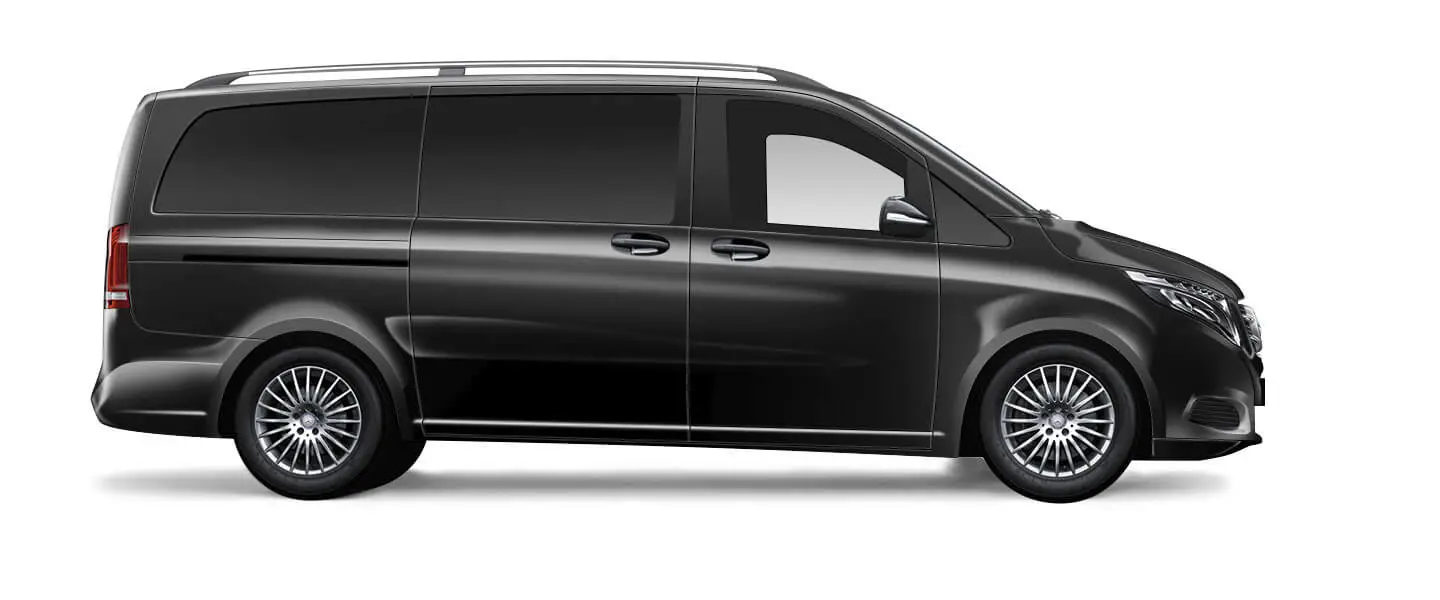 Mercedes V-Class executive van for group chauffeur transfers across Austria