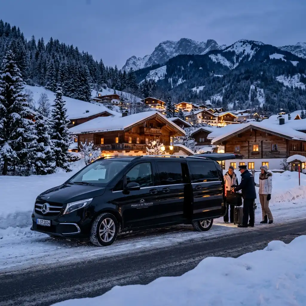 Ski transfer chauffeur service to Tyrol, Salzburgerland and Vorarlberg, Austria